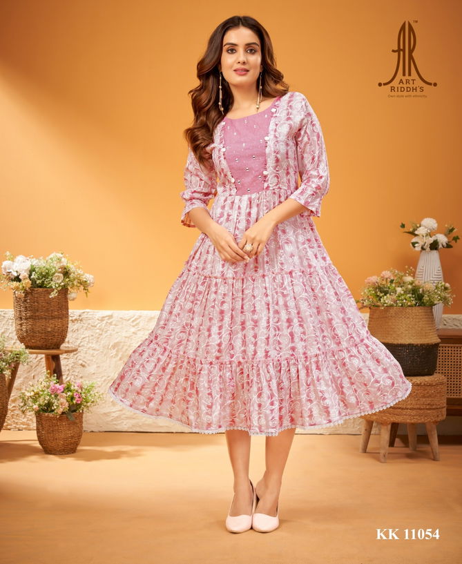 Kk 11054 By Art Riddhs Party Wear Kurtis Catalog